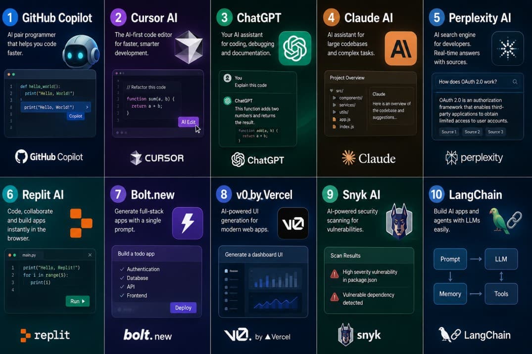 Top 10 AI Tools Every Developer Should Use in 2026